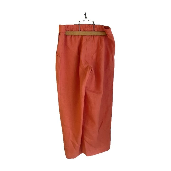 Pantalon large - ORANGE