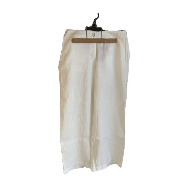 Wide-leg trousers - WHITE
