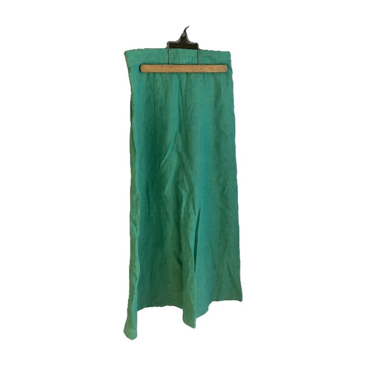 Long flared skirt - GREEN