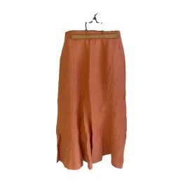 Long flared skirt - ORANGE