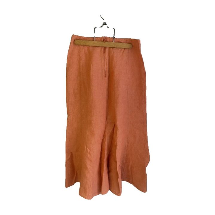 Jupe longue évasée - ORANGE