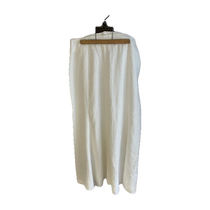 Long flared skirt - WHITE