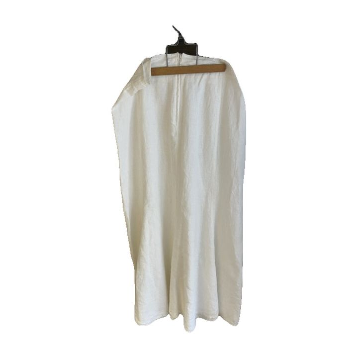 Long flared skirt - WHITE