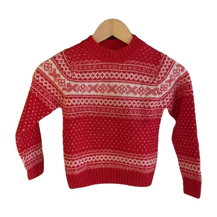 Children's Nordic jumper - RED