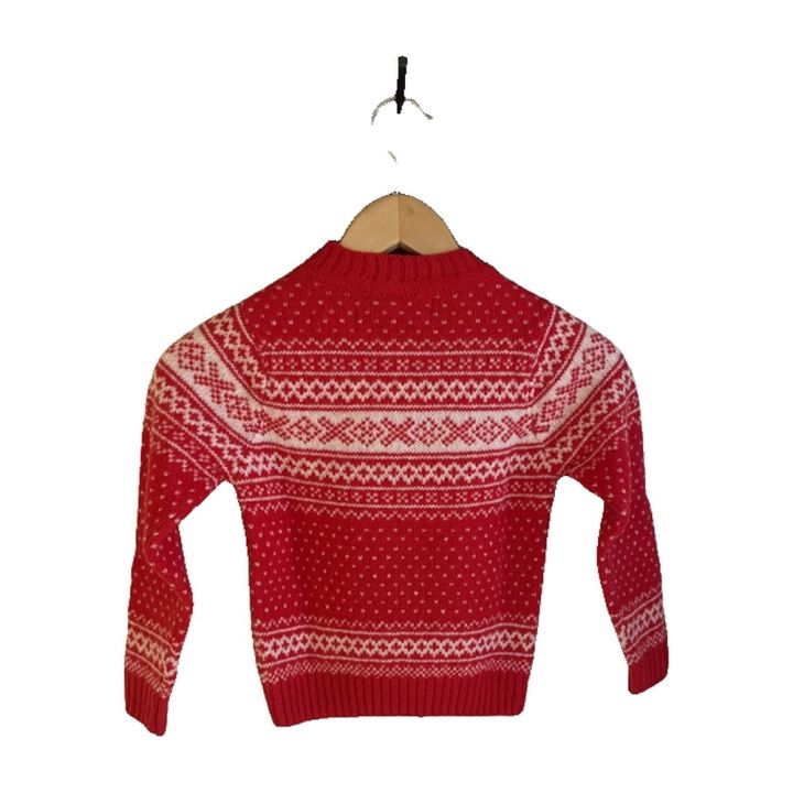 Children's Nordic jumper - RED