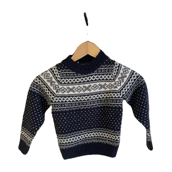 Pull nordique enfant - BLEU MARINE