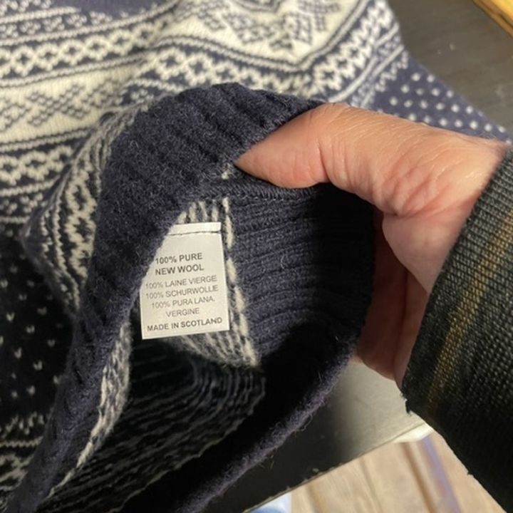 Pull nordique enfant - BLEU MARINE