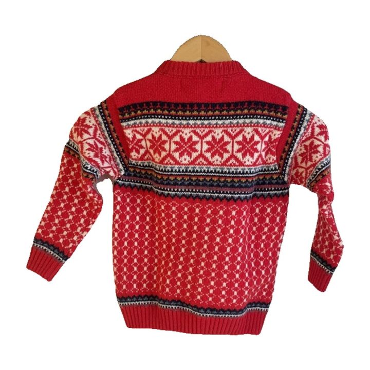 Gilet nordique enfant - ROUGE MULTICOLORE