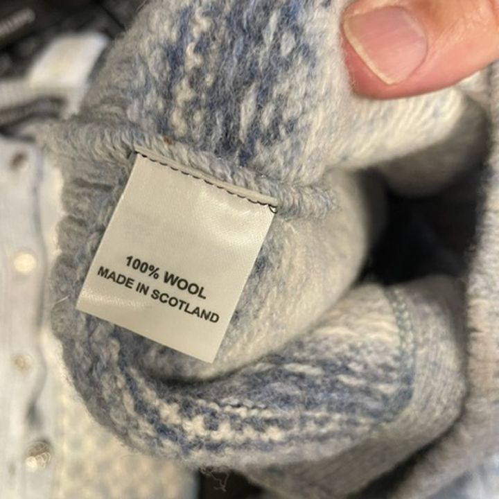 Children's Nordic cardigan - BLUE GREY