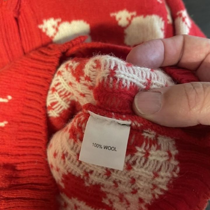Children's sheep cardigan - RED