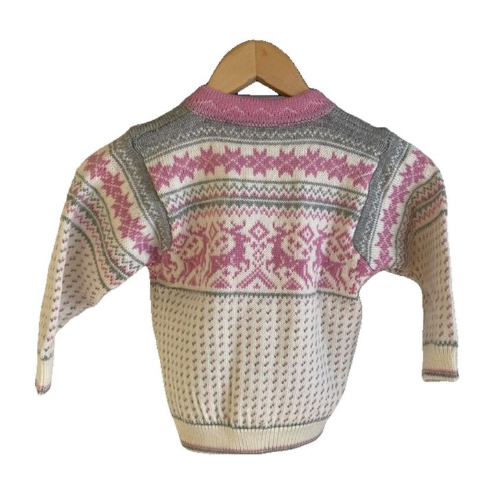 Children's reindeer cardigan - PINK