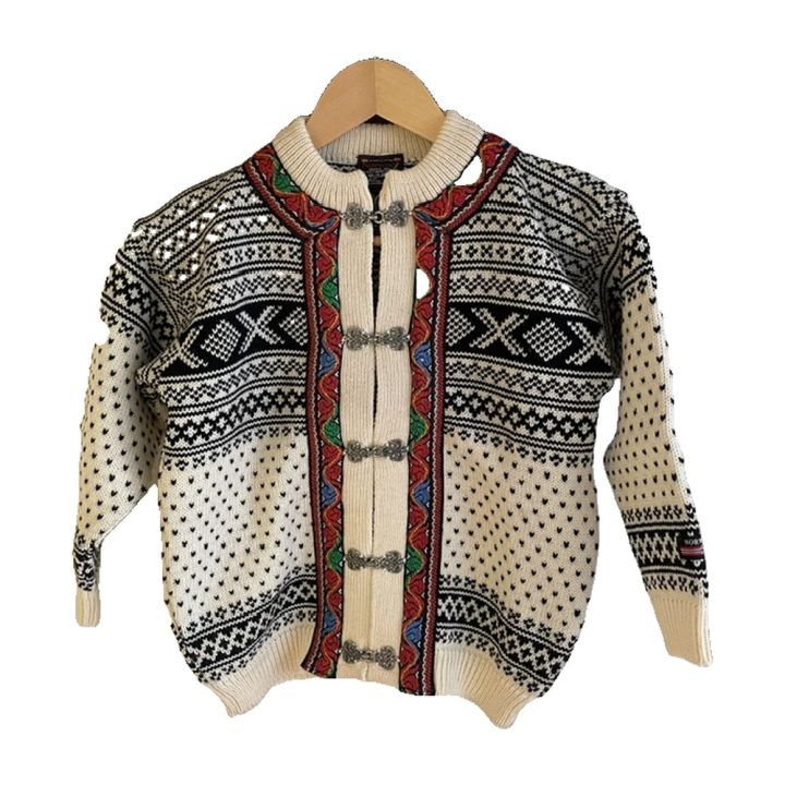 Gilet norvégien enfant Norwool - BLANC