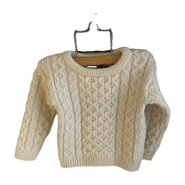Pull Aran Crafts enfant - ÉCRU