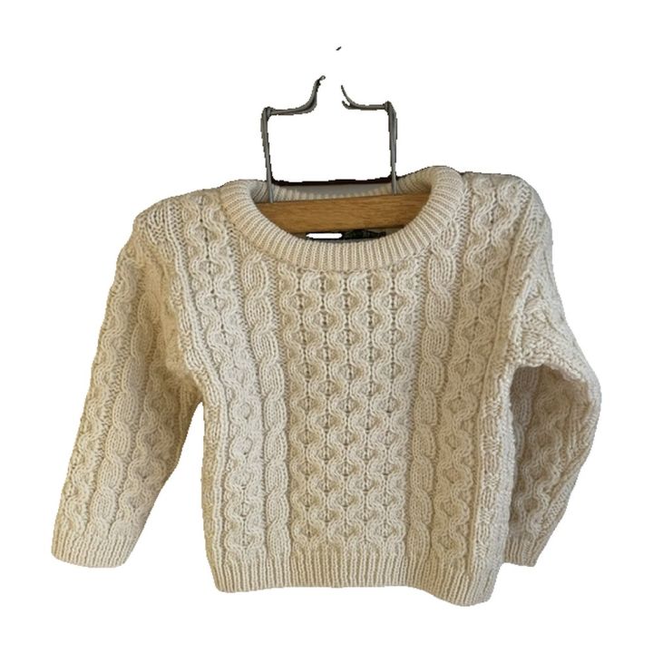 Aran Crafts barntröja - NATURVIT
