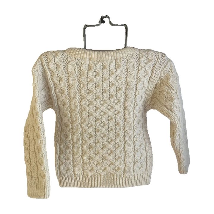 Aran Crafts children's jumper - CREAM