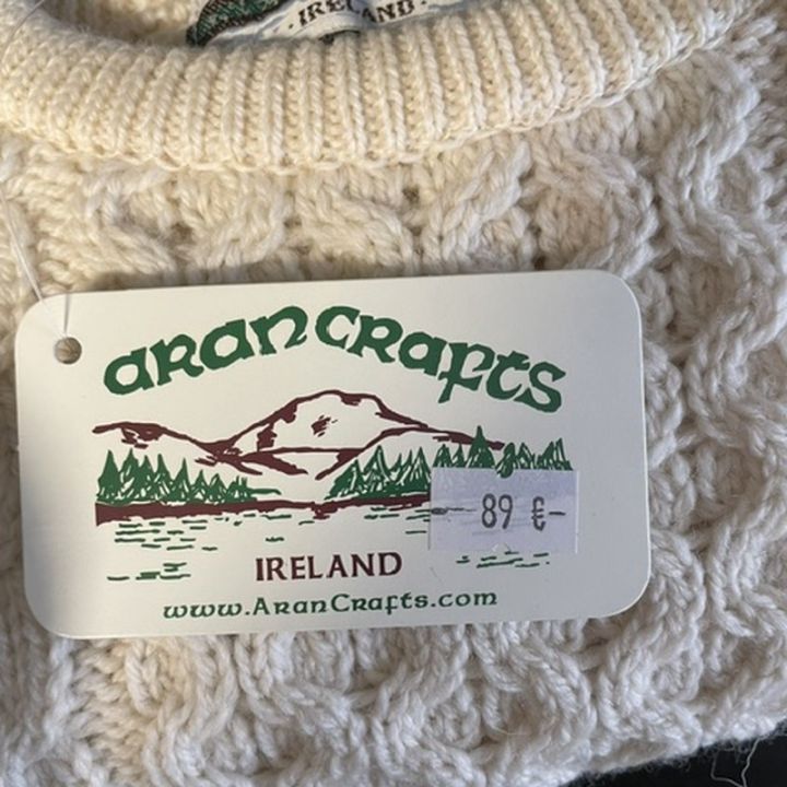 Aran Crafts children's jumper - CREAM
