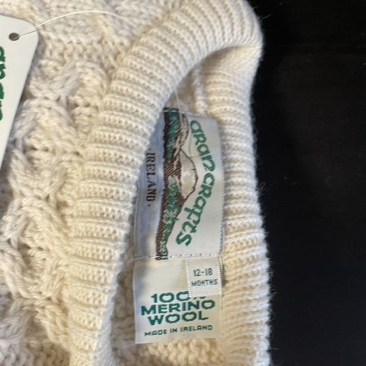 Aran Crafts barntröja - NATURVIT