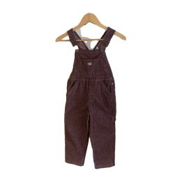Salopette enfant en velours côtelé - PRUNE
