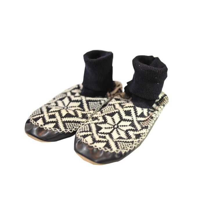 Chaussons-Chaussettes  bleu et blanc – Kerstin Adolphson