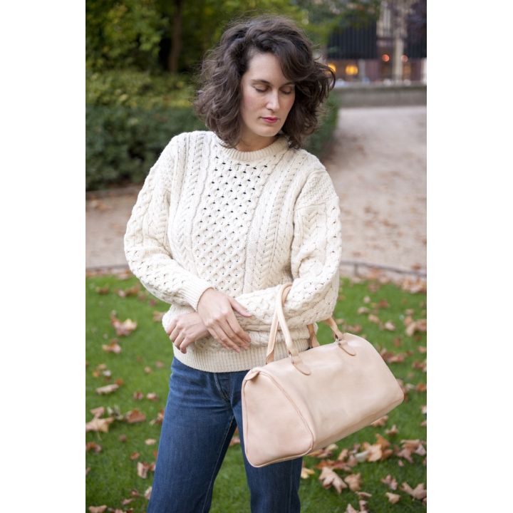sac en cuir naturel trend 40 cm sur 21 cm